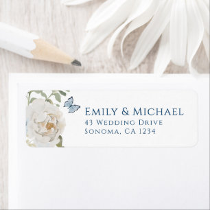 Romantic Dusty Blue Welcome Floral Wedding