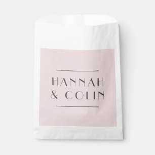 Romantic Dusty Rose Peony Modern Favour Bags