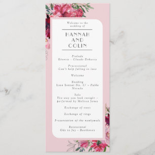 Romantic Dusty Rose Peony Modern Frame Programme