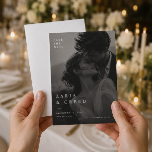 Romantic Editorial Save The Date Card