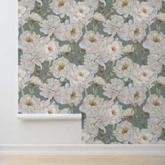 Romantic & Elegance Watercolor Floral Wallpaper 