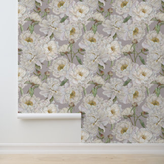 Romantic & Elegance Watercolor Floral Wallpaper 