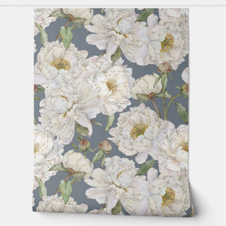 Romantic & Elegance Watercolor Floral Wallpaper 