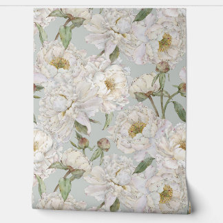 Romantic & Elegance Watercolor Floral Wallpaper 