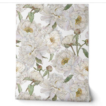 Romantic & Elegance Watercolor Floral Wallpaper