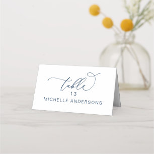 Romantic Elegance Wedding Dinner Guest Name Place  Card