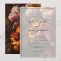 Romantic Elegant Fine Art Floral Painting Wedding