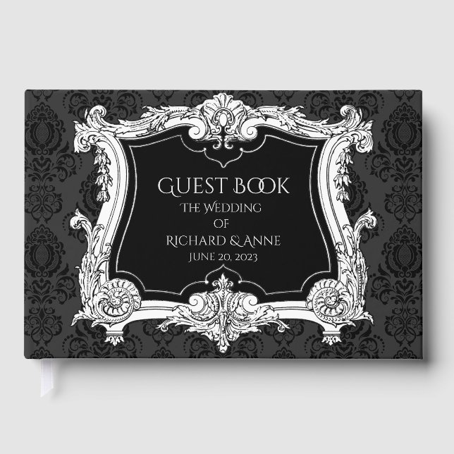 Romantic,Elegant French Framed Guest Book (Front)