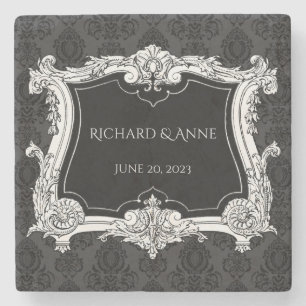 Romantic,Elegant French Framed Stone Coaster