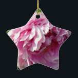 Romantic elegant pink floral Pink Peonies Ceramic Tree Decoration<br><div class="desc">Romantic,  elegant,   graceful pink Peonies- floral photo by H Cooper</div>