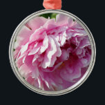 Romantic elegant pink floral Pink Peonies Metal Tree Decoration<br><div class="desc">Romantic elegant graceful pink Peonies-  floral photo by H Cooper</div>