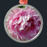 Romantic elegant pink floral Pink Peonies Metal Tree Decoration<br><div class="desc">Romantic elegant graceful pink Peonies-  floral photo by H Cooper</div>