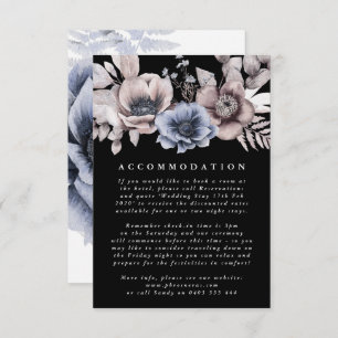 Romantic Elegant Watercolor Floral Wedding Enclosure Card