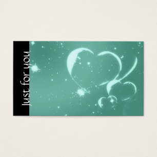 Romantic Emerald Hearts Spa Business Gift Cards