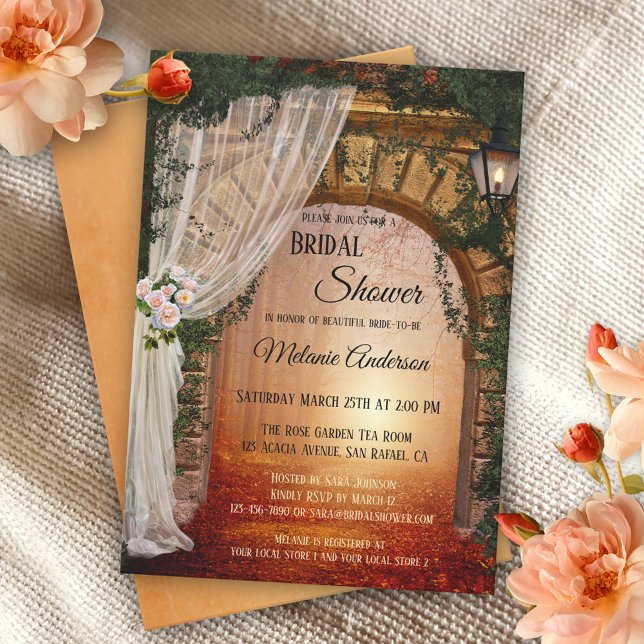 Romantic Enchanted Forest Bridal Shower Invitation (Creator Uploaded)