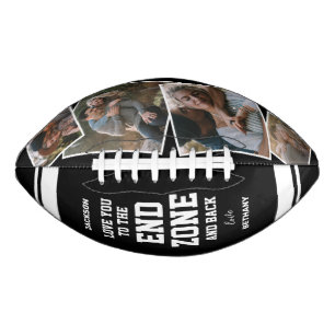 Romantic "End Zone and Back" 4 Photo Football