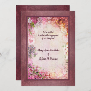 Romantic Engagement or Wedding Invitation