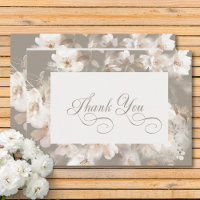 Romantic Ethereal Neutral Beige Floral Wedding