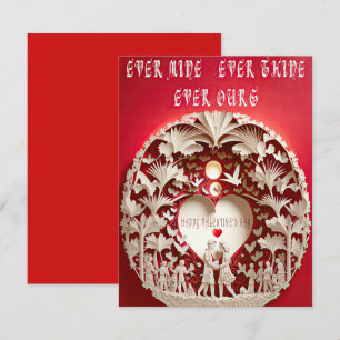 Romantic Ever Mine Ever Thine Ever Ours Valentines Card