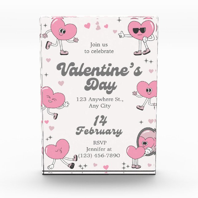 ​Romantic Every Day is Valentine's Custom Greeting Photo Block (Front)