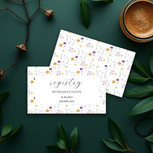 Romantic Fairy Garden Watercolor Enclosure Card
