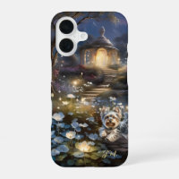 Romantic Fairy Tale Gazebo Terrier Dog