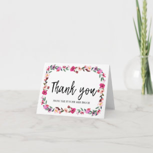 Romantic Fairytale Thank You From the Future Mrs Card