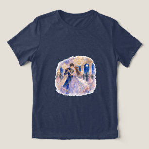 Romantic Fantasy Couple T-Shirt Tri-Blend Shirt
