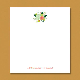 Romantic & Feminine Floral Bouquet Notepad