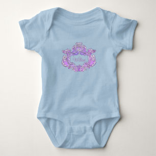 Romantic,Feminine,Personalised  Baby Bodysuit