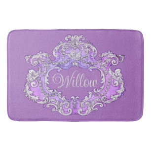 Romantic,Feminine,Personalised Bath Mat