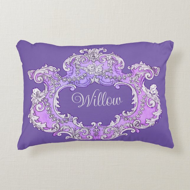 Romantic,Feminine,Personalised  Decorative Cushion (Front)