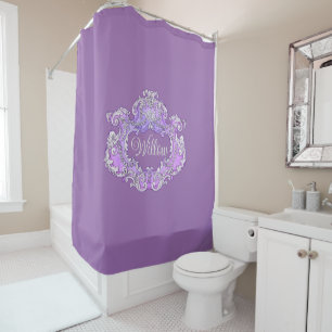 Romantic,Feminine,Personalised Shower Curtain