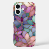 Romantic Floral Aesthetic Stained Glass Phone Case