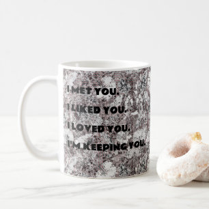 Romantic Floral Anniversary Mug
