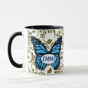 Romantic floral cottagecore mug