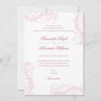 Romantic Floral French Rococo Dusty Rose Wedding