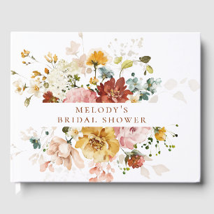 Romantic Floral Guest Book