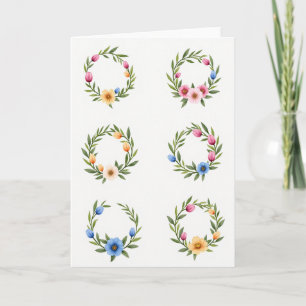 Romantic Floral Love Watercolor Card