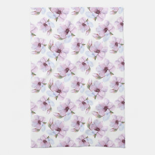 Romantic Floral Pattern Tea Towel
