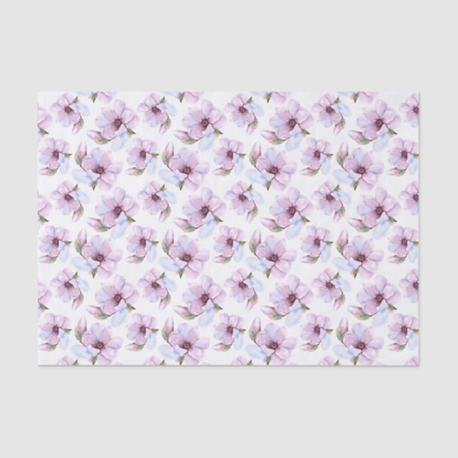 Romantic Floral Pattern Tissue Paper (Front)