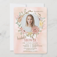 Romantic Floral Photo Bridal Shower