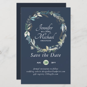 Romantic Floral Save The Date Lots of Colour Theme