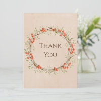 Romantic Floral Script Wreath Simple Wedding