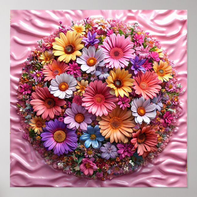 Romantic Floral Wall Art for Bride & Wedding Decor (Front)