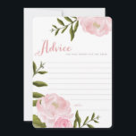 Romantic Floral Wedding Advice Cards<br><div class="desc"></div>