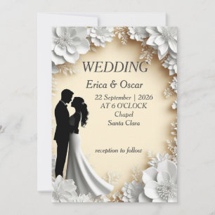 Romantic Floral Wedding Invitation