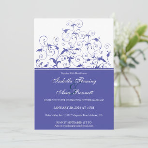 Romantic Floral Wedding Invitation