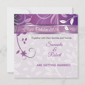 Romantic Floral wedding invitation