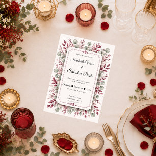 Romantic Floral Wedding Suite Wedding Invitation